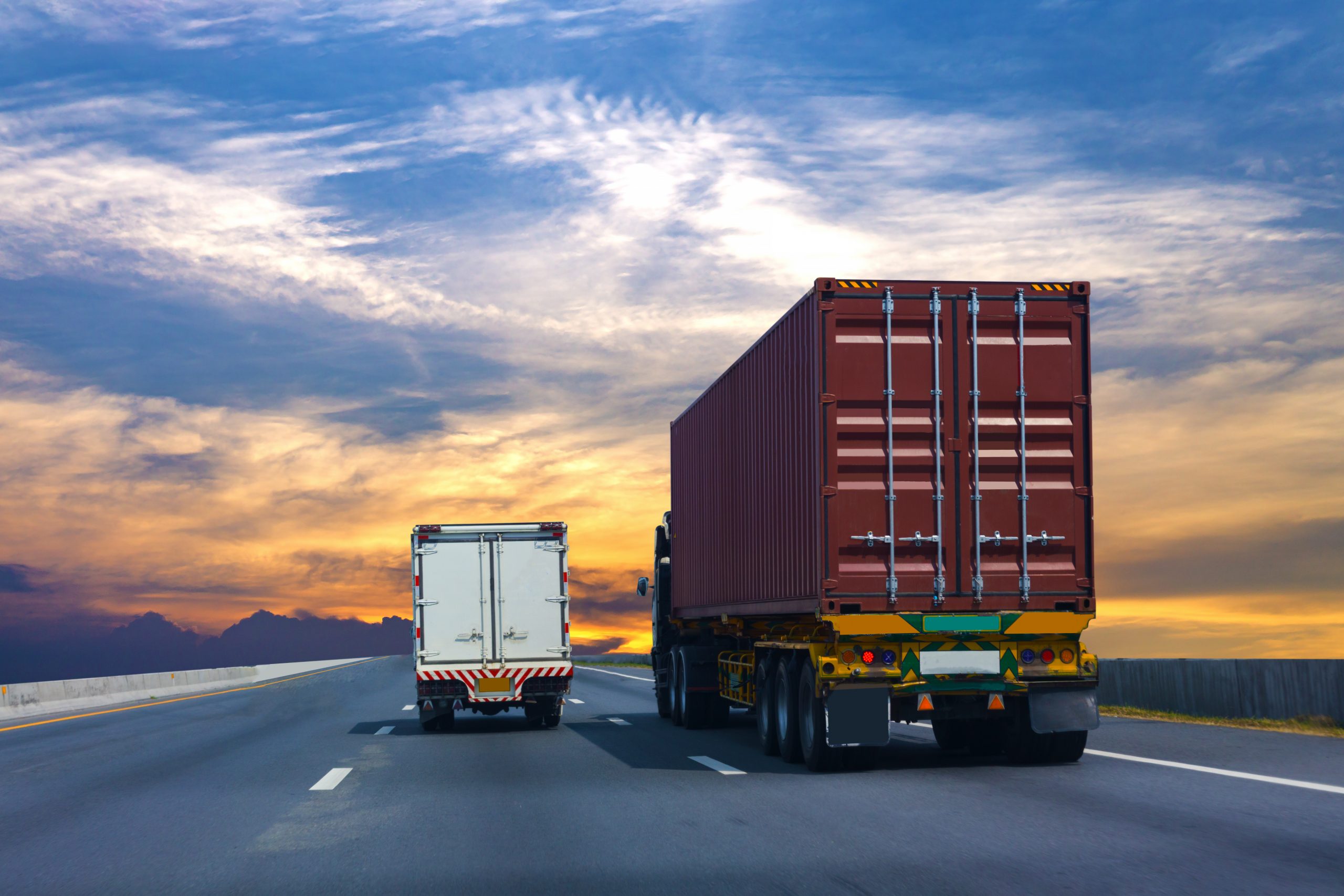 truck-highway-road-with-red-container-transportation-concept